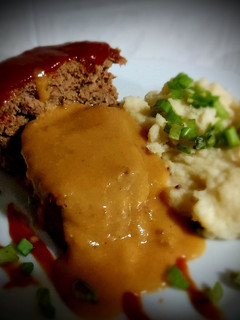 Una foto de Meatloaf, pastel de carne
