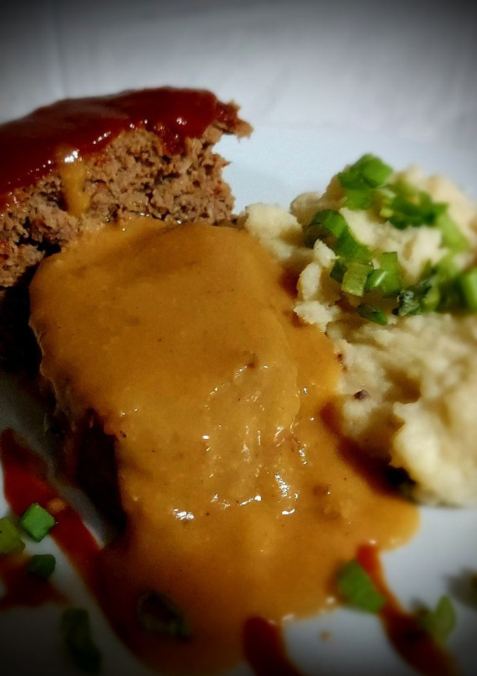 Una foto de Meatloaf, pastel de carne