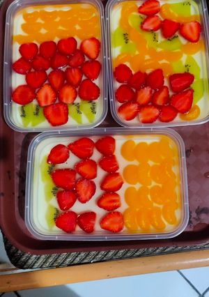 Foto resep Puding Susu Buah