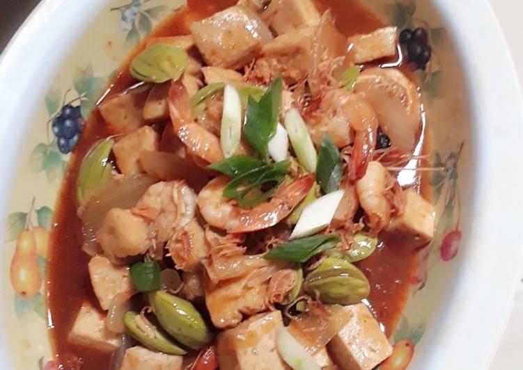 Udang tahu saos tiram