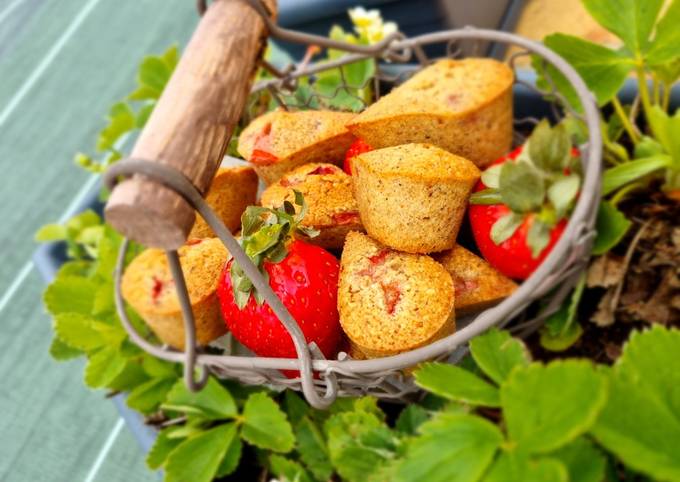 Financiers noisette aux fraises 🍓