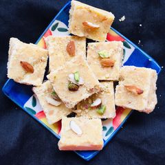 A picture of Besan Burfi.