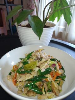 Foto resep 146. Oseng Tongkol Asin Cabe Ijo