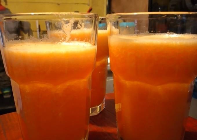 Jugo de zanahoria de naranja Receta de Dayhanne- Cookpad