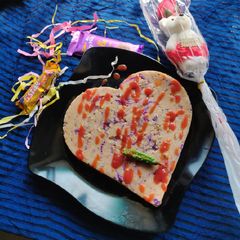 A picture of Salty semolina love cake.