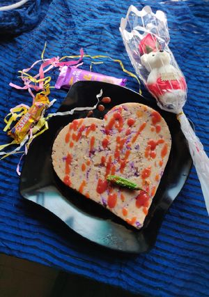 A picture of Salty semolina love cake.