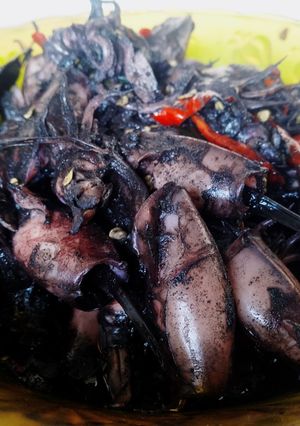 Foto resep Cumi masak hitam (menu diet)