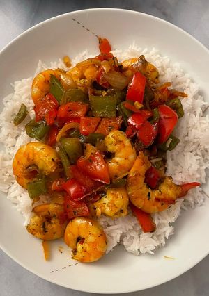 Une photo de Crevettes sautées