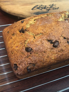 A picture of Banana Chocolate Chip Bread.