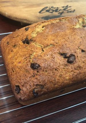 A picture of Banana Chocolate Chip Bread.