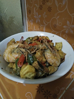 Foto resep Tumis udang tahu