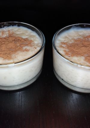 Una foto de Arroz con leche muy cremoso
