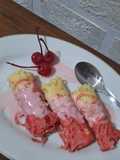 ⚘️Roti jala merah putih saus susu ⚘️
