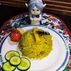 A picture of Turmeric Potato Rice 🍚😋.