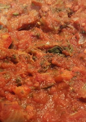 Una foto de Acelgas con tomate