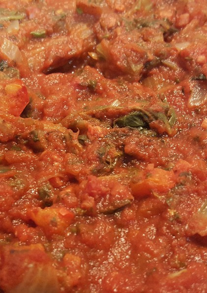 Una foto de Acelgas con tomate