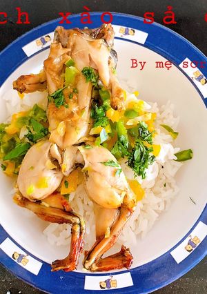 Hình của món Ếch Xào Sả Ớt.