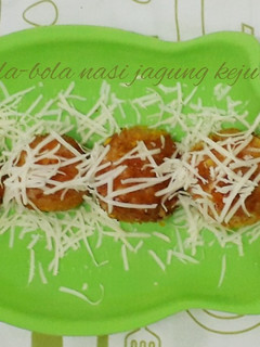 Foto resep Bola-bola nasi jagung keju