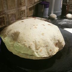 A picture of Chapati/phulka.