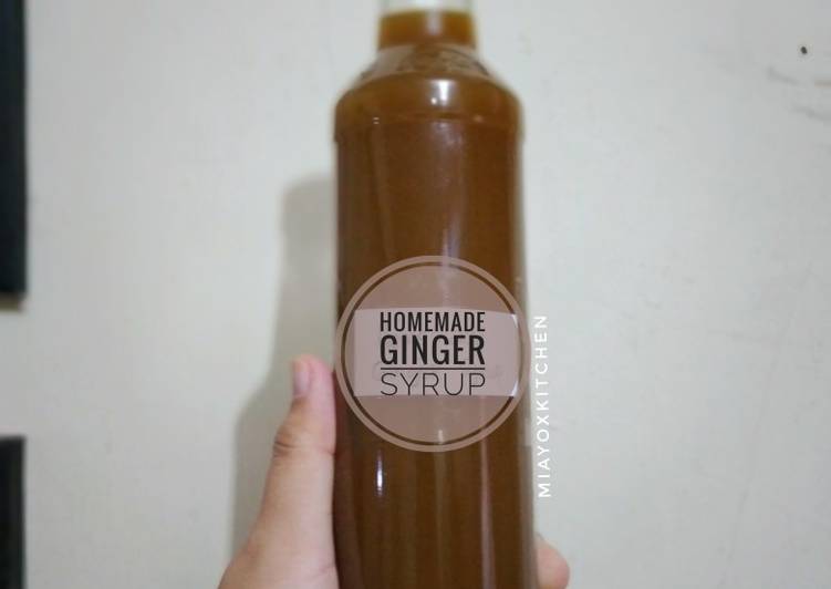 Resep Homemade Ginger Syrup Anti Gagal