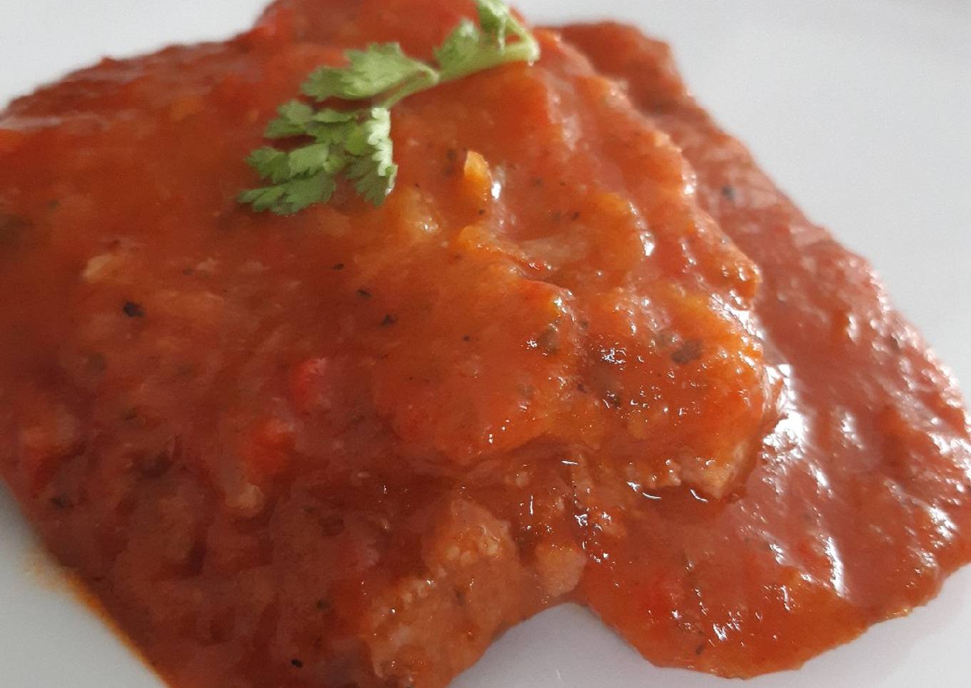 Lengua en salsa de pimientos!