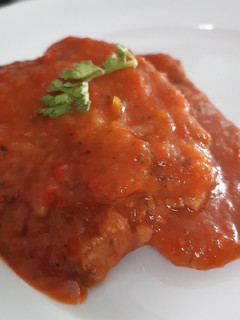 Una foto de Lengua en salsa de pimientos!
