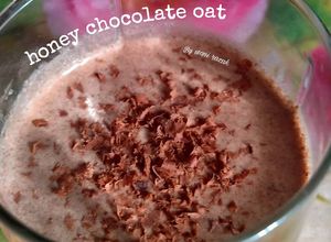 Gambar Honey coklat oat smoothie