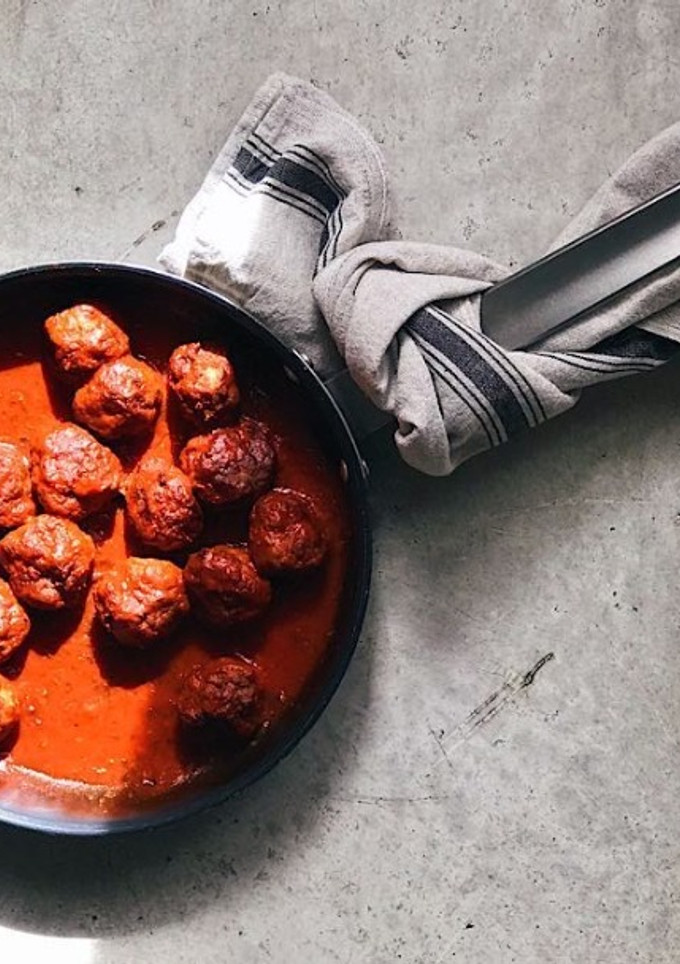 Una foto de Albóndigas con salsa de tomate. Receta fácil