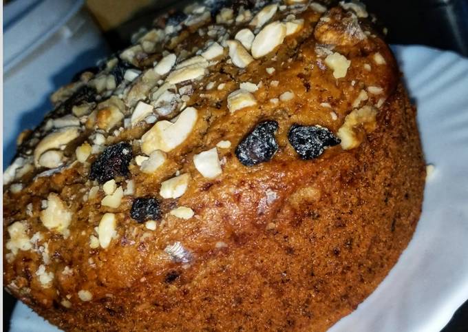 healthy wheat date nutty cake recipe main photo