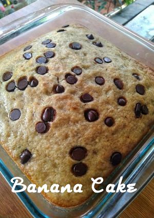 Foto resep Banana cake simple, tanpa mixer