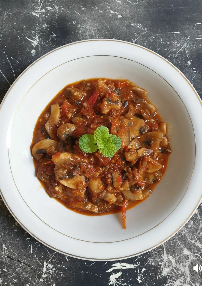 Foto resep Sambal jamur terasi