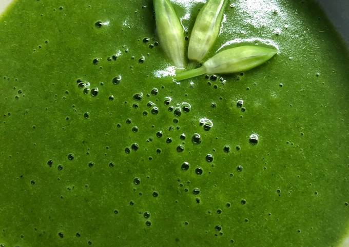 Easiest Way to Prepare Ultimate Wild garlic, spinach and potato soup