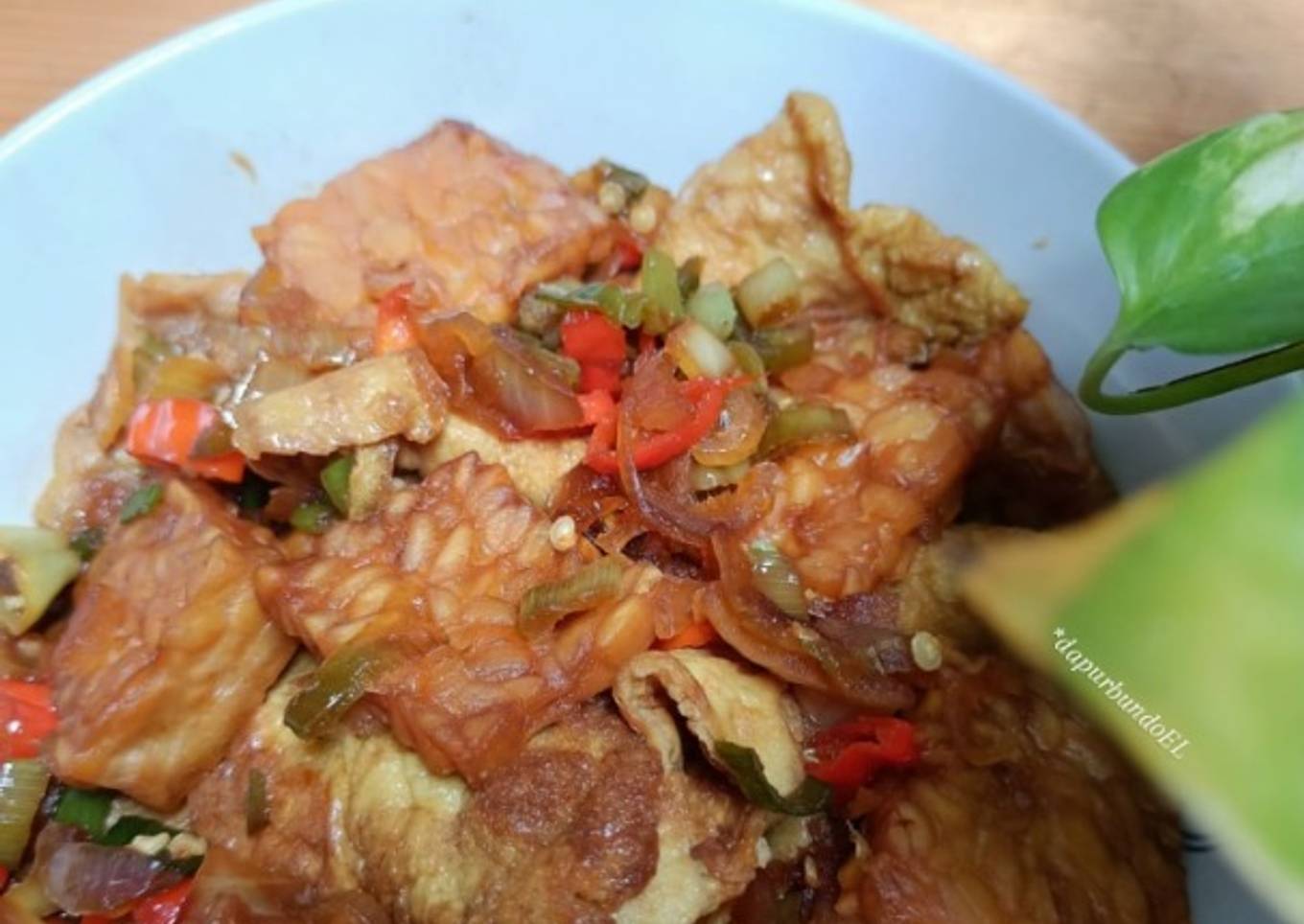 Telur Tempe Kecap Pedas Manis