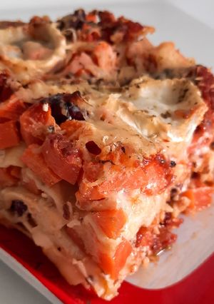 Une photo de 🧡Lasagne carottes🥕et chèvre 🧡