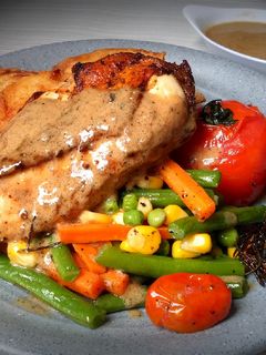 Foto resep 150. Grilled Chicken Steak With Potato Wedges