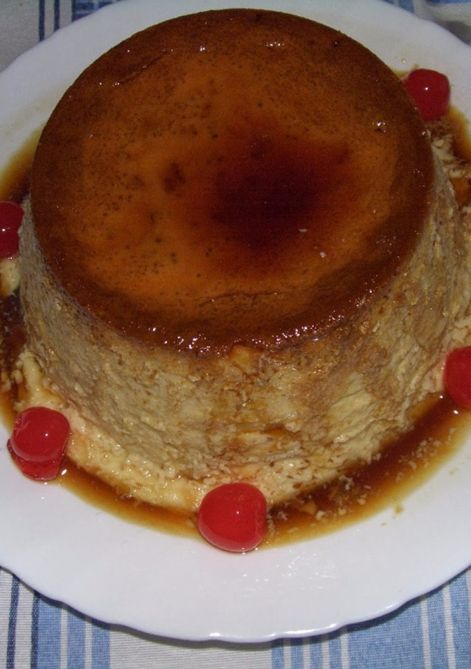 Una foto de Flan de tres leches
