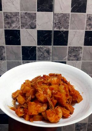 Foto resep Balado kentang udang