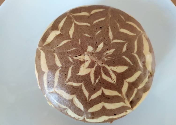 Soft Marble Cake (metode pisah kuning-putih telur)