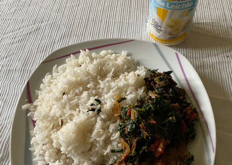 Recipe: Perfect Vegetable Sauce with Basmati Rice