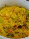 Arroz y brócoli horneados