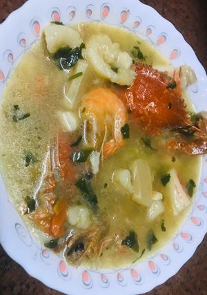 صورة لوصفة شوربه السي فود 😋😋