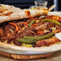 A picture of Turkish Mutton Ouzi Rice(chops).