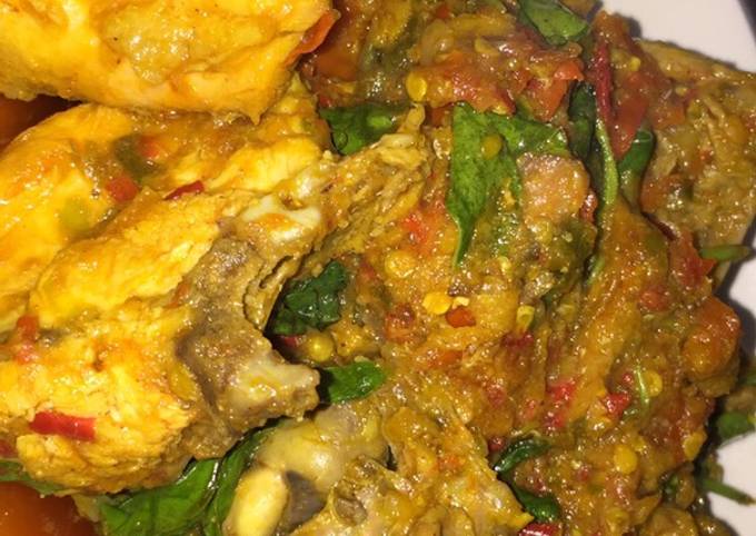 Ayam rica rica sambel kemangi