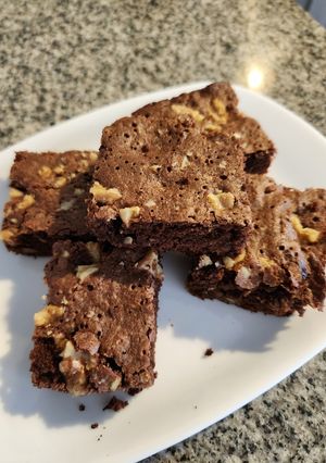 Una foto de Torta tipo brownie