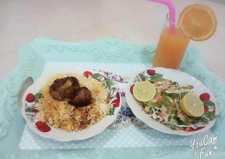 سمك مقلي مع الرز
