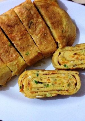 Foto resep Gyeran mari / telur gulung korea
