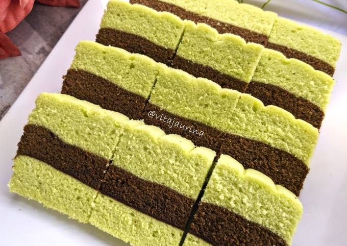 Resep Bolu Kukus Pandan Cokelat Oleh Vita Jaurina Cookpad