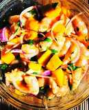 Ensalada de mango y langostinos 🥭