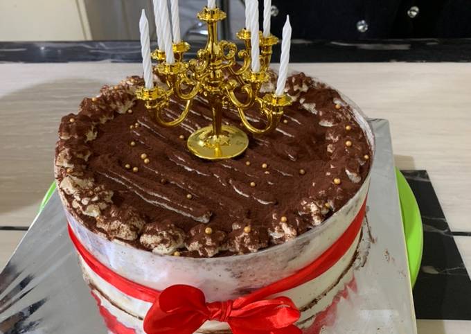 Tiramisu Cake (Birthday Cake) - cookandrecipe.com