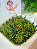 Tumis Pedas Daun dan Bunga Pepaya
